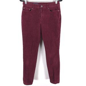 Brooks Brothers Women’s Corduroy Pants Burgundy Straight Leg‎ Size 6